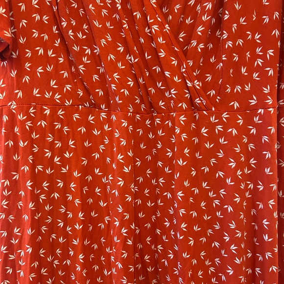 Red Plus Size A Line Dress 3X - Picture 2 of 6